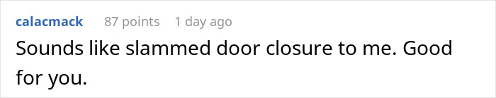 Comment about relationship closure after a woman is dumped. Comment about relationship closure after a woman is dumped.