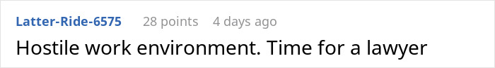 Reddit comment on a workplace issue related to a canceled doctor appointment. Reddit comment on a workplace issue related to a canceled doctor appointment.