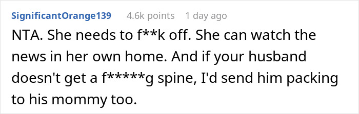 Comment online supporting woman breastfeeding, addressing rude remarks from MIL. Comment online supporting woman breastfeeding, addressing rude remarks from MIL.