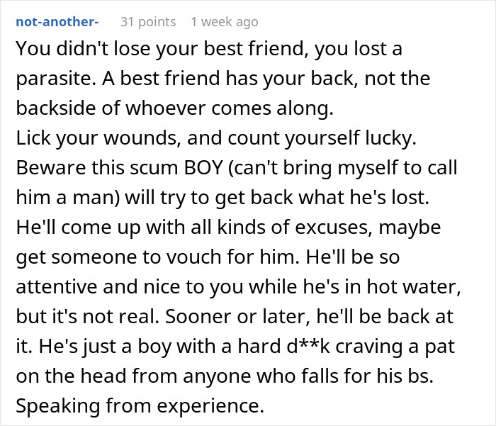 Image showing a text post detailing a warning about untrustworthy behavior in relationships. Image showing a text post detailing a warning about untrustworthy behavior in relationships.