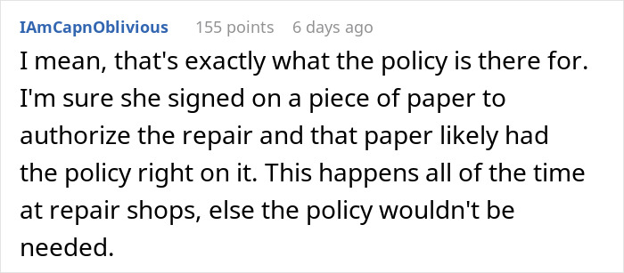Comment discussing a student shocked by a laptop sale due to repair policy compliance. Comment discussing a student shocked by a laptop sale due to repair policy compliance.