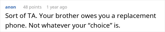 Comment on social media discussing responsibility and replacement phone related to negligent dad and lifeguard uncle incident.