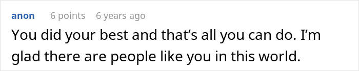 Screenshot of a supportive comment, related to a woman disappearing after asking a friend to babysit. Screenshot of a supportive comment, related to a woman disappearing after asking a friend to babysit.