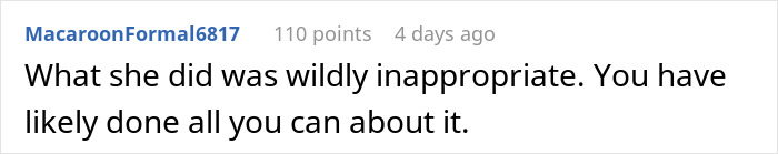 Comment on boss canceling doctor's appointment without consent, labeled "wildly inappropriate" by user MacaroonFormal6817. Comment on boss canceling doctor's appointment without consent, labeled "wildly inappropriate" by user MacaroonFormal6817.