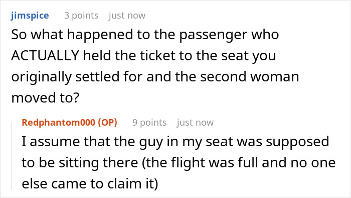 Passenger disputes seat swap in a full flight, leading to a seating mix-up and a squished revenge swap situation. Passenger disputes seat swap in a full flight, leading to a seating mix-up and a squished revenge swap situation.