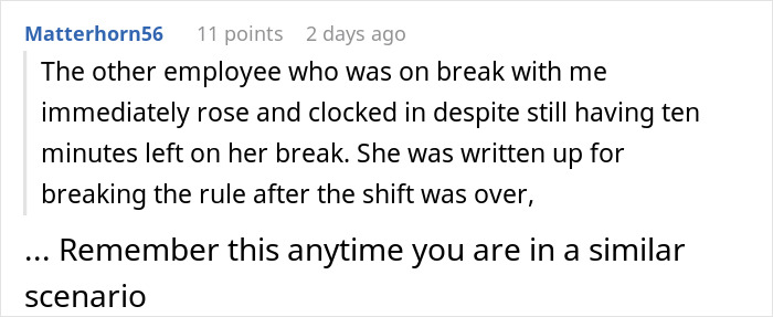 Employee adhering to break policy as chaos unfolds in kitchen. Employee adhering to break policy as chaos unfolds in kitchen.