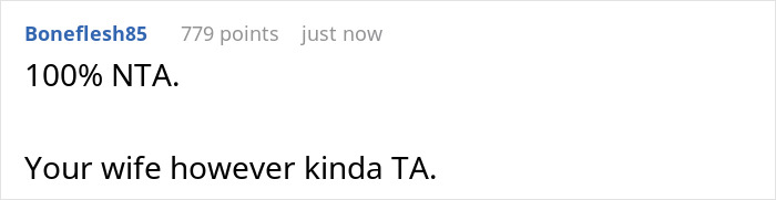 Screenshot of a forum reply discussing son father grooming drama with 779 points and user comments on accountability. Screenshot of a forum reply discussing son father grooming drama with 779 points and user comments on accountability.