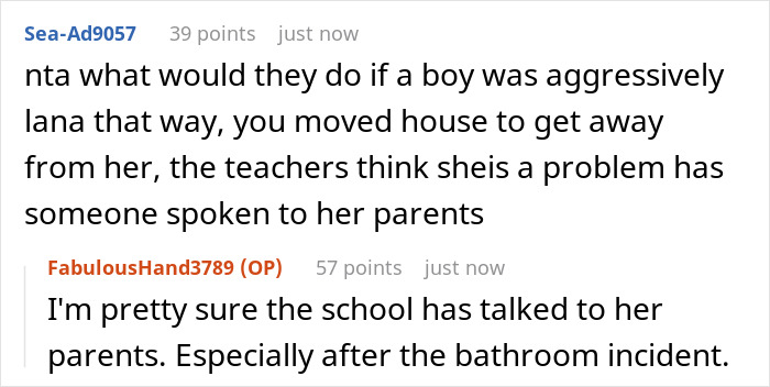 Reddit discussion about teen's harassment and school intervention. Reddit discussion about teen's harassment and school intervention.