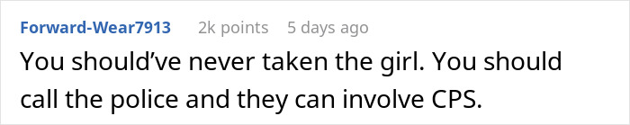 Comment discussing play dates and babysitting assumptions, suggesting police involvement. Comment discussing play dates and babysitting assumptions, suggesting police involvement.