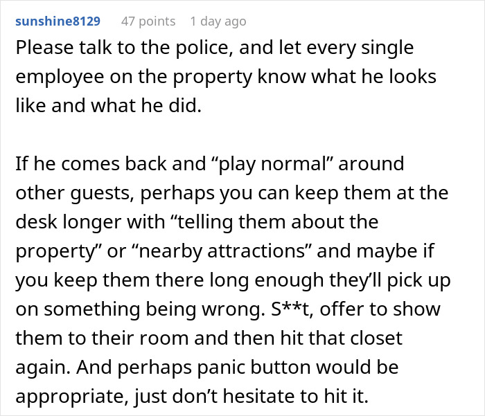 Text conversation about woman planning clever escape from delusional client, including advice on contacting police. Text conversation about woman planning clever escape from delusional client, including advice on contacting police.