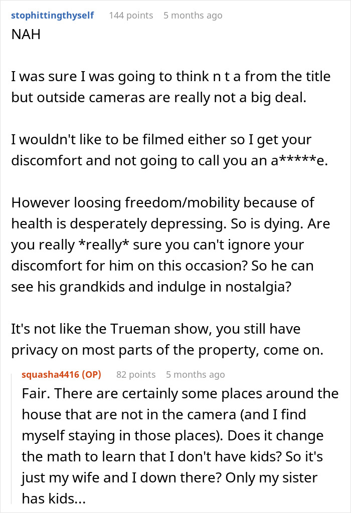 Reddit discussion about vacation house security cameras and privacy concerns. Reddit discussion about vacation house security cameras and privacy concerns.