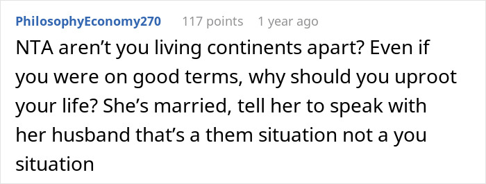 Screenshot of an online comment discussing unfair payment and refusal to babysit a newborn for low wages. Screenshot of an online comment discussing unfair payment and refusal to babysit a newborn for low wages.