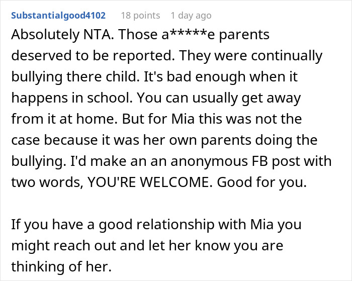 Reddit comment criticizing parents for displaying eating disorder online, CPS involvement supported. Reddit comment criticizing parents for displaying eating disorder online, CPS involvement supported.