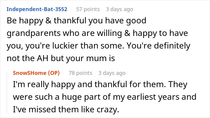 Reddit comments about a teen's struggle after moving to stepdad’s hometown, expressing gratitude for grandparents' support. Reddit comments about a teen's struggle after moving to stepdad’s hometown, expressing gratitude for grandparents' support.