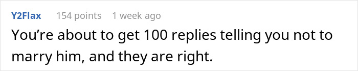 Comment suggesting not to marry due to a tattoo from a late husband. Comment suggesting not to marry due to a tattoo from a late husband.