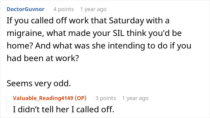 Text conversation about a babysitting miscommunication with in-laws, mentioning a called-off workday due to a migraine. Text conversation about a babysitting miscommunication with in-laws, mentioning a called-off workday due to a migraine.
