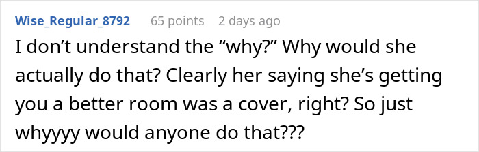 Comment questioning MIL's motive in canceling honeymoon, suspecting a cover-up. Comment questioning MIL's motive in canceling honeymoon, suspecting a cover-up.