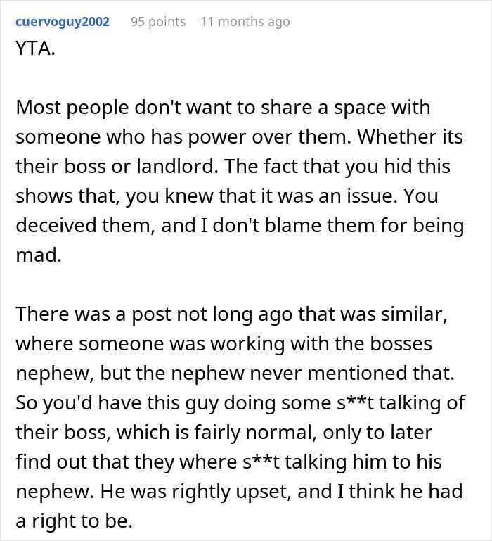 Text response discussing roommate dynamics and landlord deception. Text response discussing roommate dynamics and landlord deception.