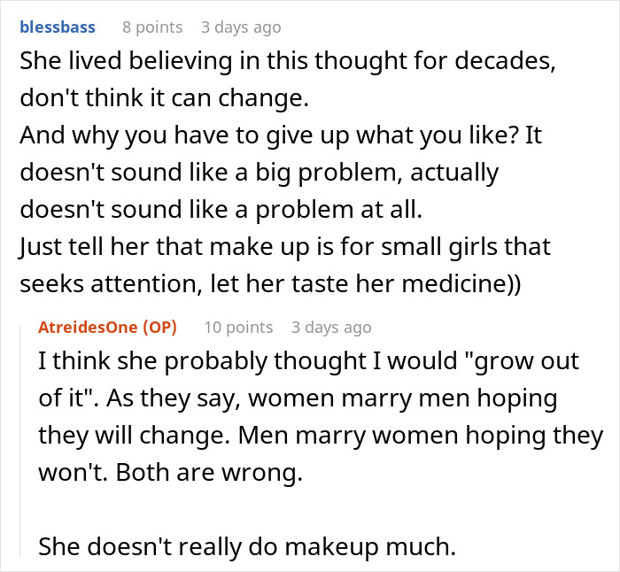 Reddit discussion on video games and relationship perceptions, highlighting different viewpoints on attraction and maturity. Reddit discussion on video games and relationship perceptions, highlighting different viewpoints on attraction and maturity.