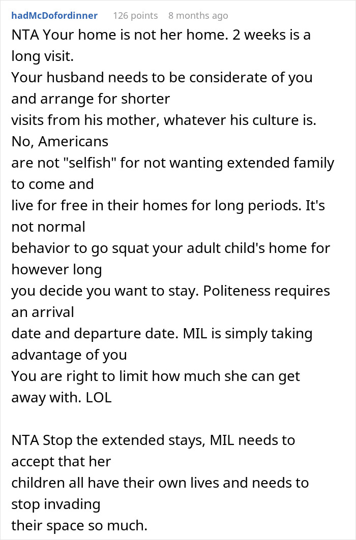 “She’s On Vacation At Everyone Else’s Expense”: Woman Wants MIL Gone, Husband Interferes “She’s On Vacation At Everyone Else’s Expense”: Woman Wants MIL Gone, Husband Interferes