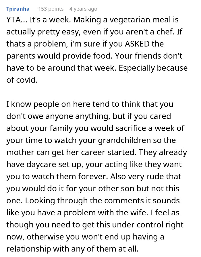 “[Am I The Jerk] For Refusing To Babysit My Grandchildren And Potentially Costing DIL A Job?”