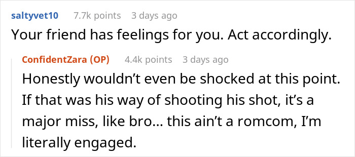 Comments discussing cropping out fiancé from engagement photo on Instagram. Comments discussing cropping out fiancé from engagement photo on Instagram.