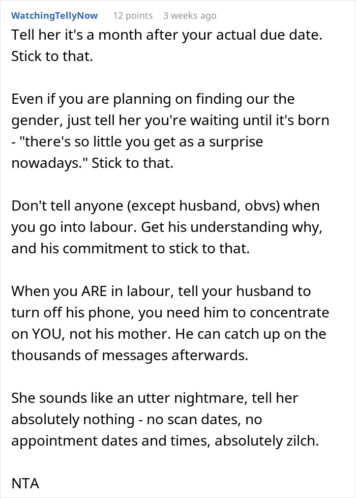 Advice on managing overbearing MIL during pregnancy, emphasizing husband's focus on wife, not his mother. Advice on managing overbearing MIL during pregnancy, emphasizing husband's focus on wife, not his mother.