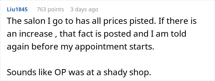 Text exchange about nail salon prices, discussing potential issues and suggesting a shady shop situation. Text exchange about nail salon prices, discussing potential issues and suggesting a shady shop situation.