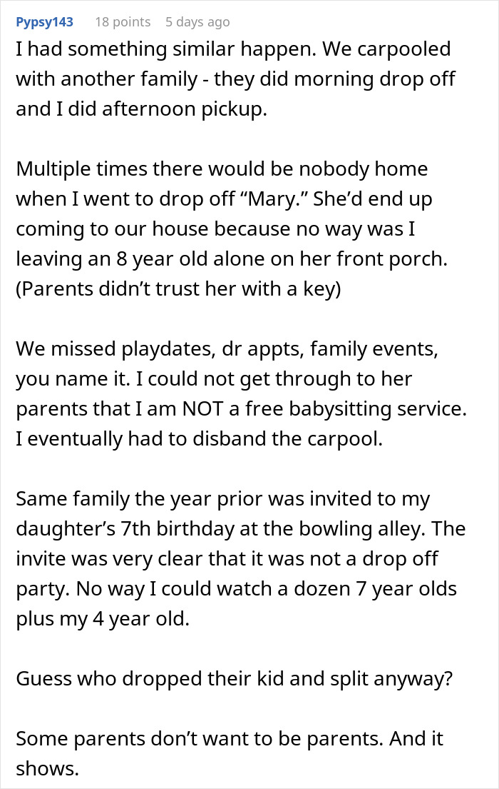 Text conversation describing carpool and babysitting issues after playdates. Text conversation describing carpool and babysitting issues after playdates.