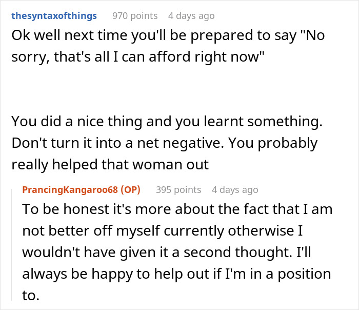 Reddit comments about a good deed snowballing into an accidental charity event discussion. Reddit comments about a good deed snowballing into an accidental charity event discussion.