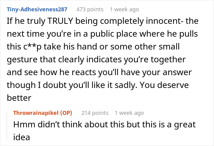 Reddit comments discussing a guy's weird behavior and possible ulterior motive in a relationship. Reddit comments discussing a guy's weird behavior and possible ulterior motive in a relationship.