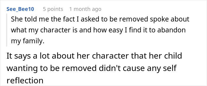 “Reddit comment about a 16-year-old being the man of the house and family dynamics.” “Reddit comment about a 16-year-old being the man of the house and family dynamics.”