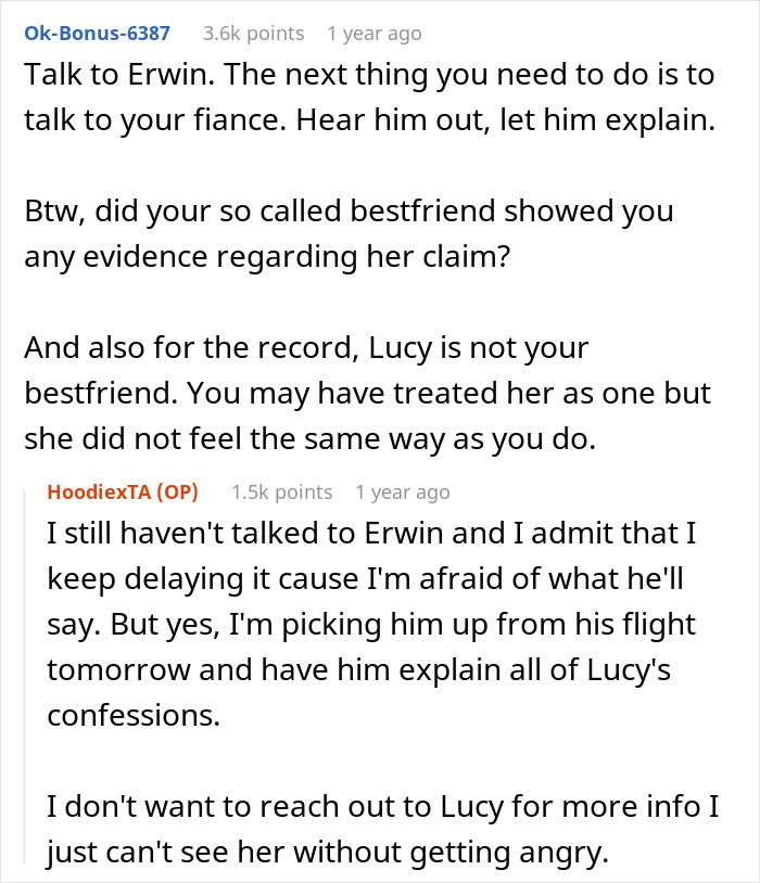 Reddit discussion about bride discovering her fiancé and best friend made a bet, wedding in two weeks. Reddit discussion about bride discovering her fiancé and best friend made a bet, wedding in two weeks.