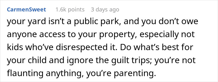 Comment about a woman buying a swing set for her kid and not flaunting wealth while parenting. Comment about a woman buying a swing set for her kid and not flaunting wealth while parenting.