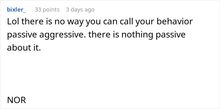 Comment about passive-aggressive roommate behavior in cheese lockbox fridge discussion. Comment about passive-aggressive roommate behavior in cheese lockbox fridge discussion.