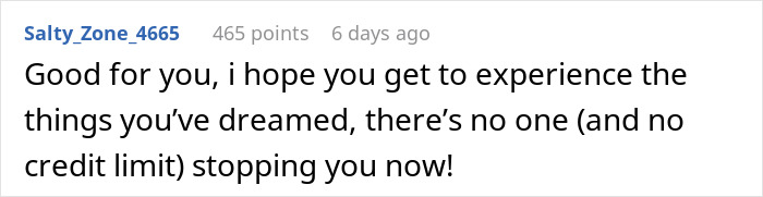 Comment encouraging experiences due to good credit score in a positive, supportive message. Comment encouraging experiences due to good credit score in a positive, supportive message.