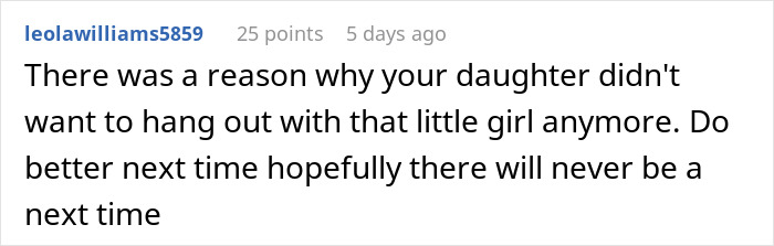 Comment about babysitting after play dates ends poorly, urging better decisions next time. Comment about babysitting after play dates ends poorly, urging better decisions next time.