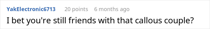 Comment on couple canceling vacation for friends’ wedding, feeling excluded. Comment on couple canceling vacation for friends’ wedding, feeling excluded.