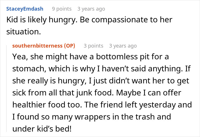 Text exchange about mom noticing daughter's friend raiding pantry, suspecting issues at home. Text exchange about mom noticing daughter's friend raiding pantry, suspecting issues at home.