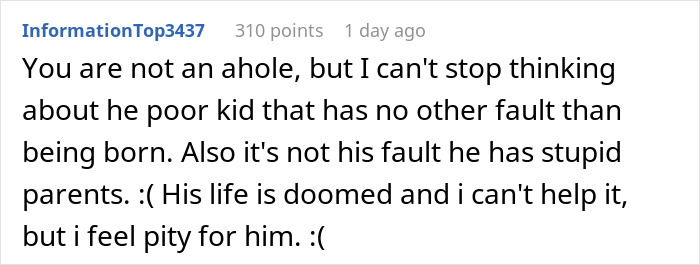 Comment discussing empathy for a child born from an affair, questioning parental responsibilities. Comment discussing empathy for a child born from an affair, questioning parental responsibilities.