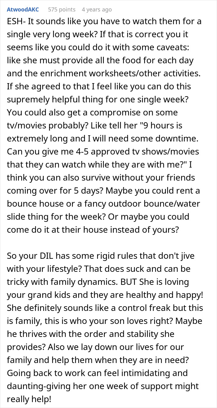 “[Am I The Jerk] For Refusing To Babysit My Grandchildren And Potentially Costing DIL A Job?”
