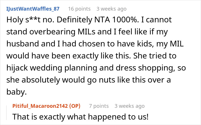 Discussion about keeping pregnancy news private from overbearing MIL on online forum. Discussion about keeping pregnancy news private from overbearing MIL on online forum.