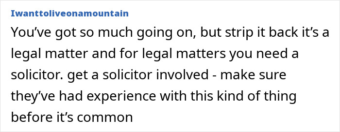 Reddit user advises seeking legal help for withheld inheritance issue. Reddit user advises seeking legal help for withheld inheritance issue.