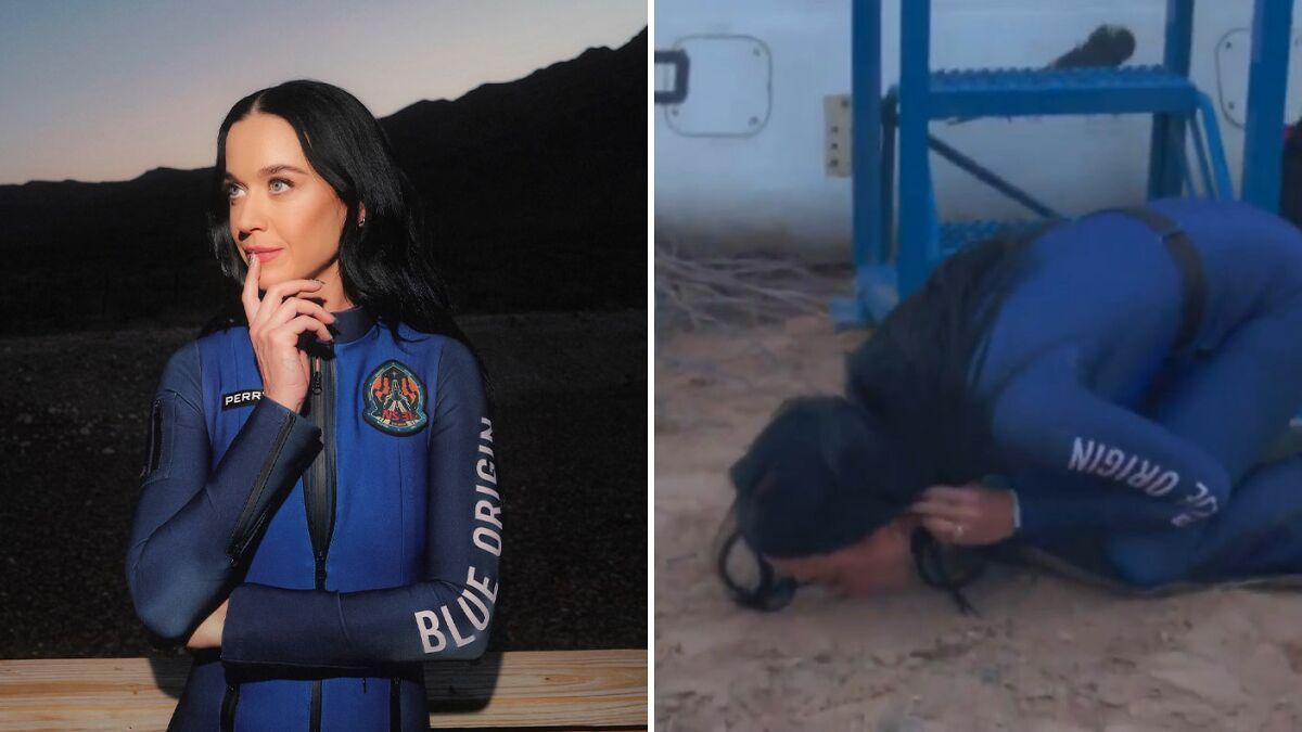 Katy Perry Brutally Mocked For Kissing Ground Upon Return To Earth After 11-Minute Space Trip
