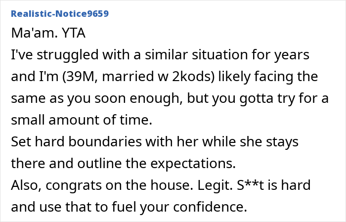 Text message giving advice on setting boundaries with a parent after being told she's a waste of space. Text message giving advice on setting boundaries with a parent after being told she's a waste of space.