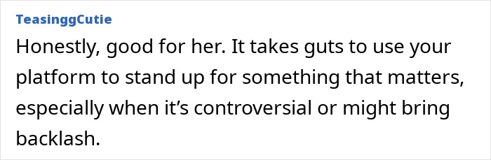 Text comment supporting Nicola Coughlan's stance on trans rights. Text comment supporting Nicola Coughlan's stance on trans rights.