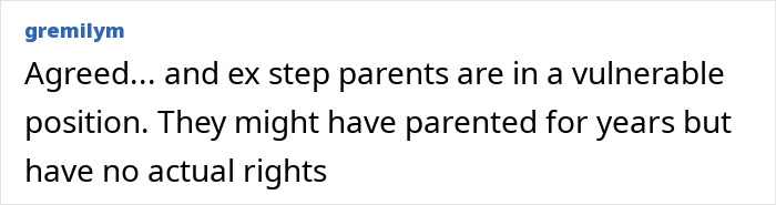 Comment discusses ex-stepdad roles and rights, reflecting Demi Moore's daughter's view. Comment discusses ex-stepdad roles and rights, reflecting Demi Moore's daughter's view.