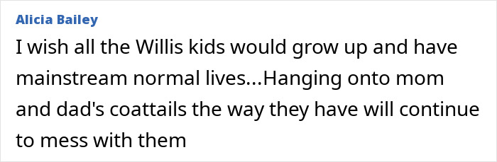 A comment about Demi Moore's daughters and their lifestyle choices, referencing Ashton Kutcher. A comment about Demi Moore's daughters and their lifestyle choices, referencing Ashton Kutcher.