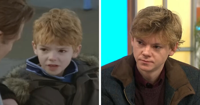 Child actor who made a successful comeback as an adult, shown as a kid on the left and grown-up on the right.