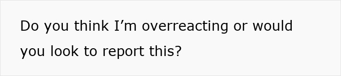 Text asking if the listener is overreacting or should report coworkers calling a woman pretty but dumb during a call. Text asking if the listener is overreacting or should report coworkers calling a woman pretty but dumb during a call.